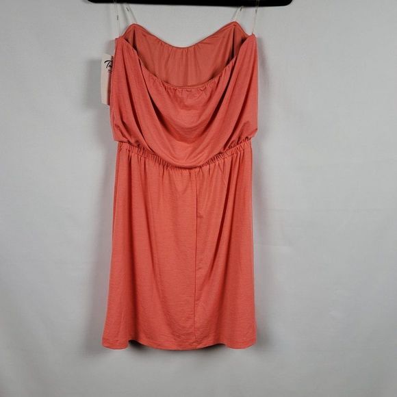 Trixxi strapless sweetheart elastic top blouson stretch elastic waist dress - Picture 6 of 7